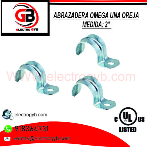 ABRAZADERA OMEGA UNA OREJA 2″