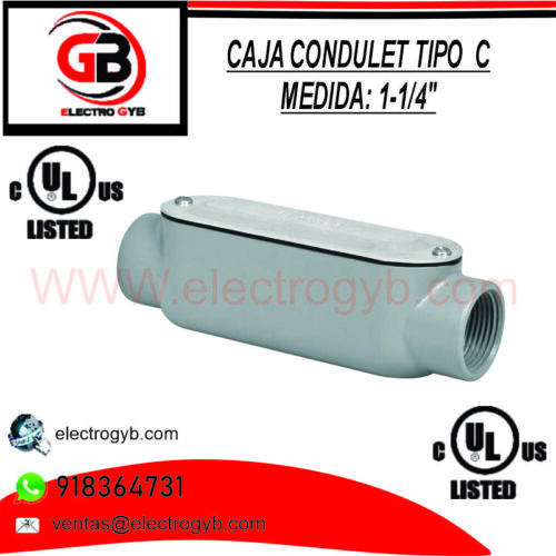 CAJA CONDULET TIPO C 1-1/4″