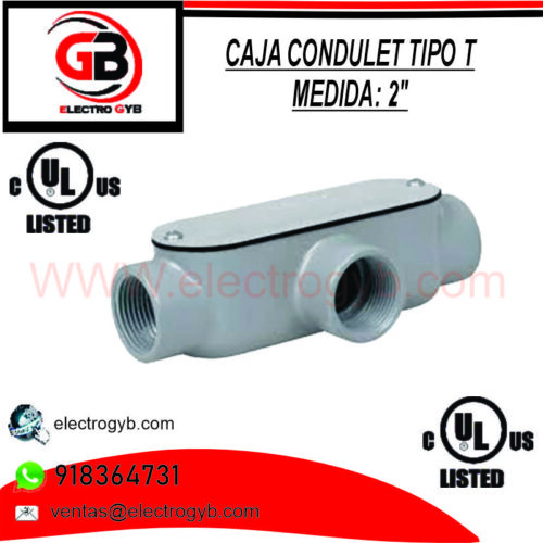 CAJA CONDULET TIPO T 2″