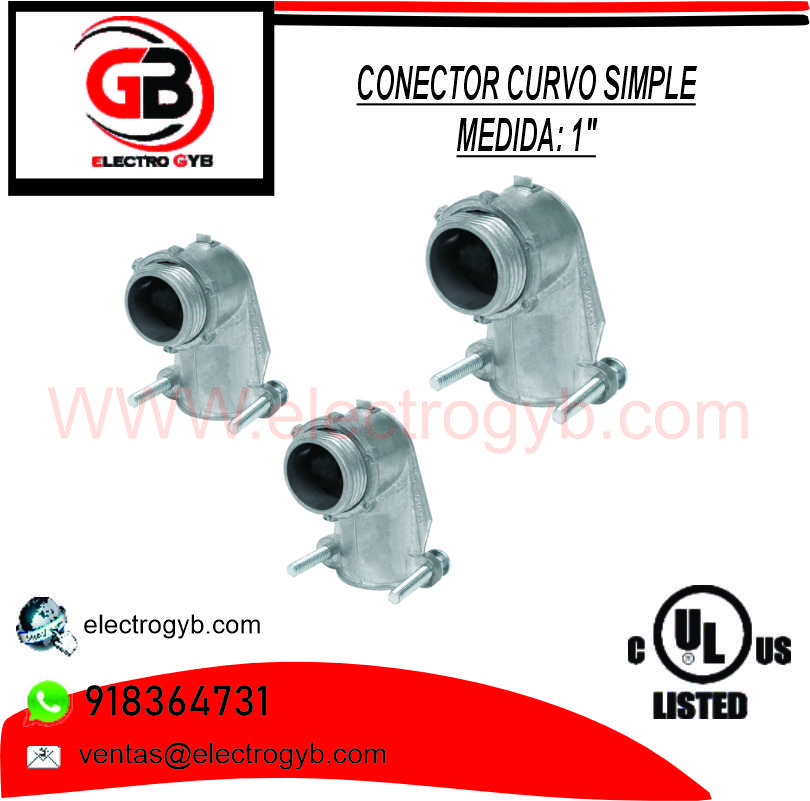 CONECTOR CURVO RECTO 1