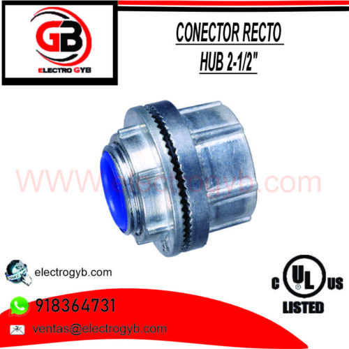 CONECTOR RECTO HUB 2-1/2″