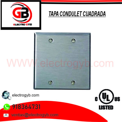 TAPA CONDULET CUADRADA 4X4