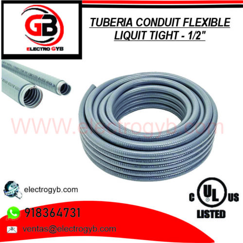 TUBERIA CONDUIT FLEXIBLE LIQUIT TIGHT 1/2″
