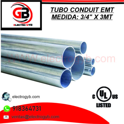 TUBO CONDUIT EMT 3/4″