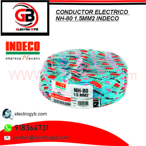 CONDUCTOR ELECTRICO NH-80 1.5MM2 INDECO